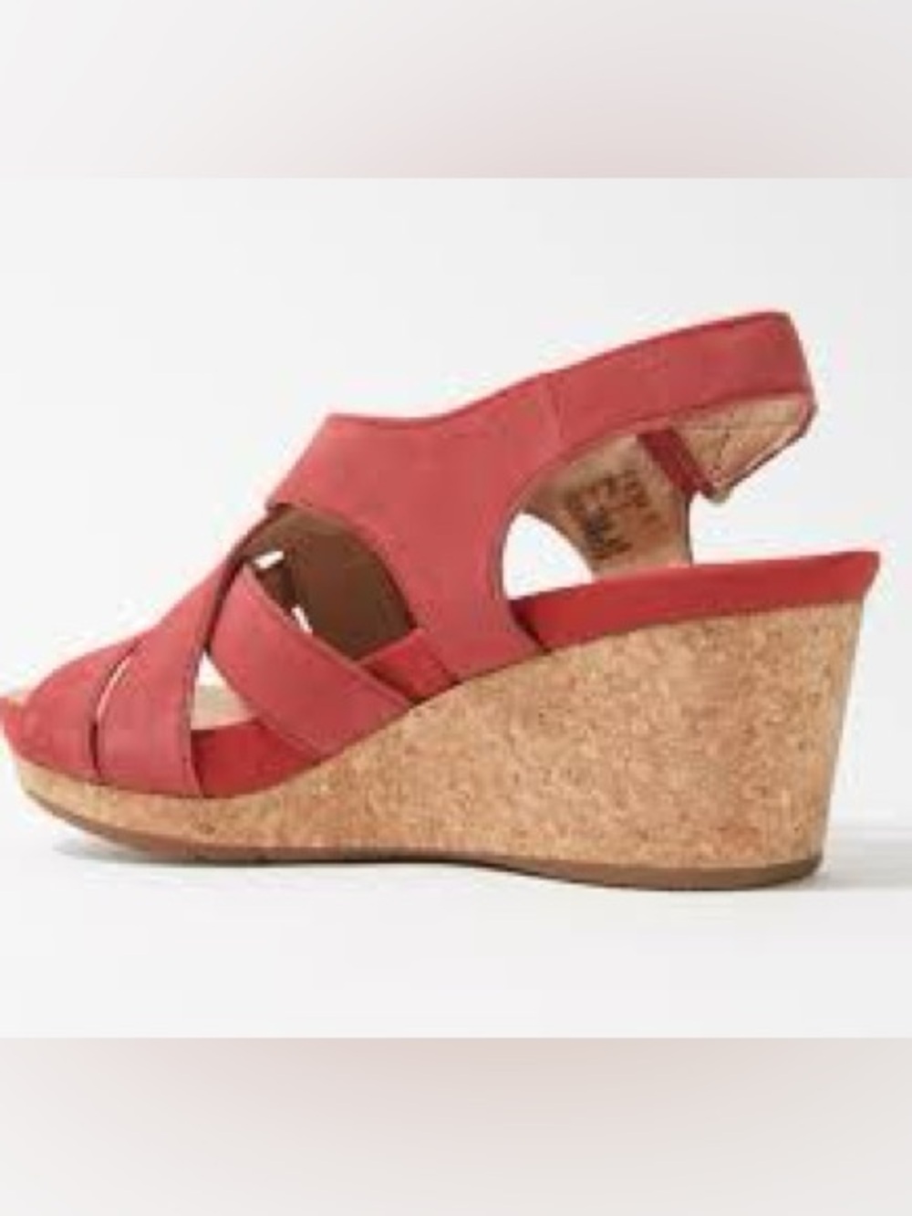 Clarks Un Capri Step Platform Crisscross Wedge Sandal 8 1/2 - Picture 9 of 9